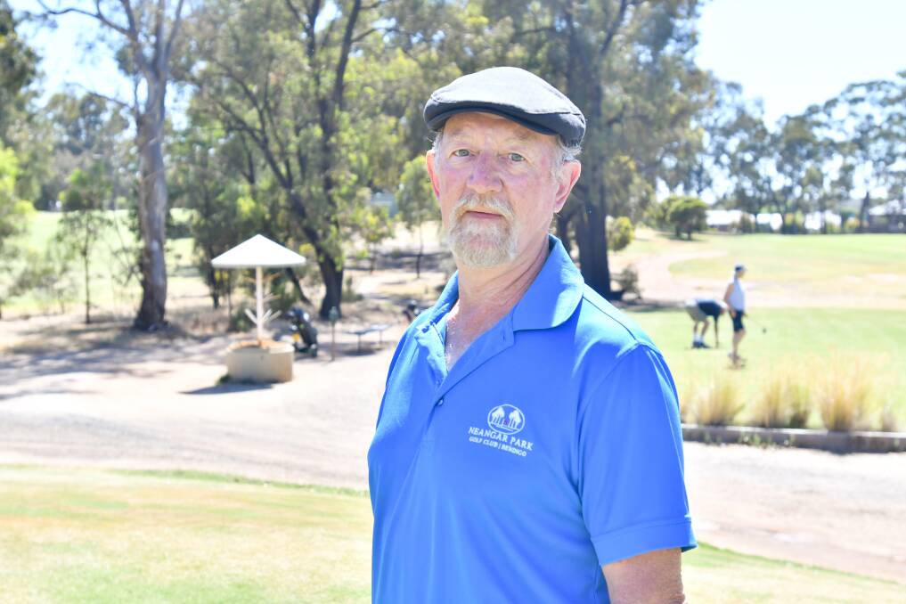DEDICATION: Veteran golfer Darryle Kenyon enjoys nothing more than getting out on the golf course for a round with his mates. Picture: NONI HYETT