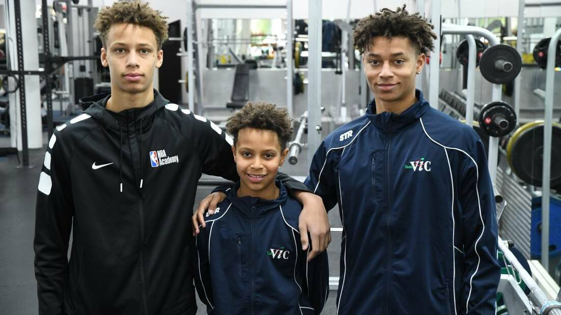BROTHERS IN ARMS: Dyson, Dash and Kai Daniels. Picture: KIERAN ILES