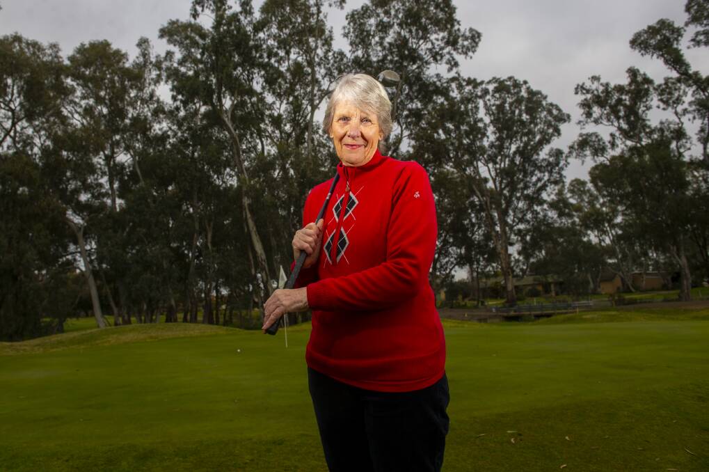 THRILLED: Bendigo Golf Club member Anne Griffiths was over the moon to card her first ever hole-in-one. Picture: DARREN HOWE