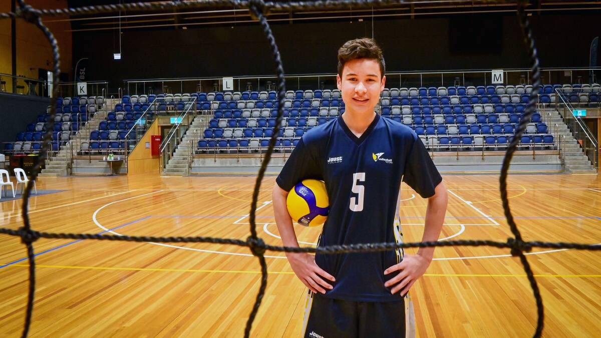 Ben Lim will hit the court with Team Victoria's U16 team. Picture by Brendan McCarthy