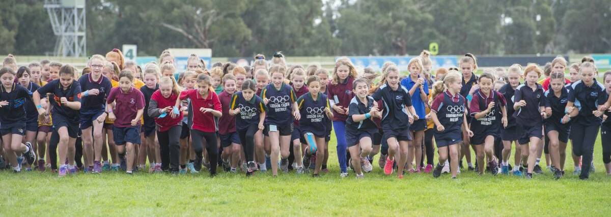 RUNNING JOY: Thousands of students competed at the SSV Goldfields and Sandhurst region cross country event. (File photo)