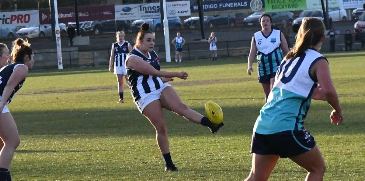 VETERAN: Kangaroo Flat's Molly Metcalf will return to the field with the CVFLW inter-league squad when the team takes on Northern Country in Shepparton on Sunday.