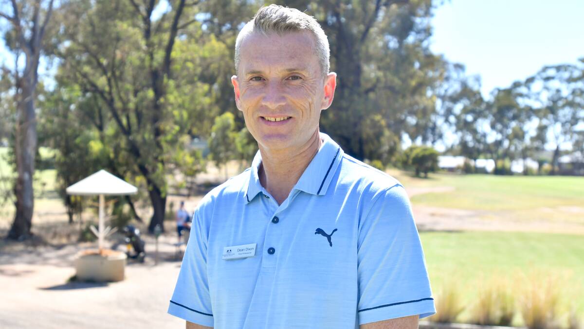LOCAL PRO: What made Dean Dixon's recent hole-in-one all the more better was getting out on the course for a round alongside Neangar Park members. Picture: NONI HYETT