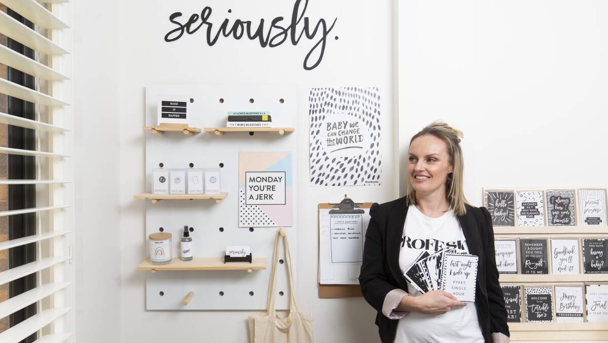 SMALL BUSINESS: Issy has praised the network she built around her business as one of the reasons Seriously Milestones has been successful.