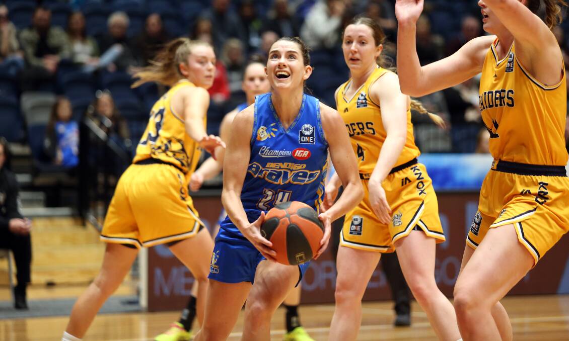 BOUNCE BACK: The Braves women secured their spot in the preliminary final after defeating the Knox Raiders in the semi-final. Picture: GLENN DANIELS
