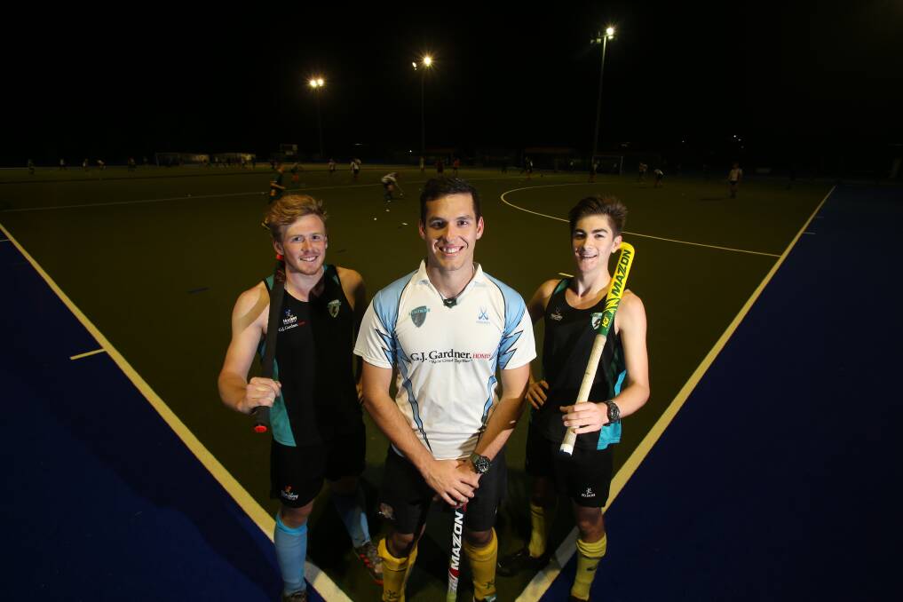 READY TO ROLL: North West Lightning players Henry Bourke, Connor Buteux and Nathan Davis are keen to play against some of the state's best in the State League One. Picture: GLENN DANIELS