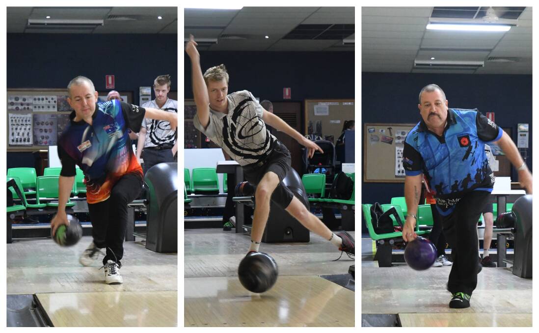 STRIKE: Shane Mulqueen, Dylan Lefevre and Robert Howell will compete at the Australian Adult Championships. Picture: ADAM BOURKE 
