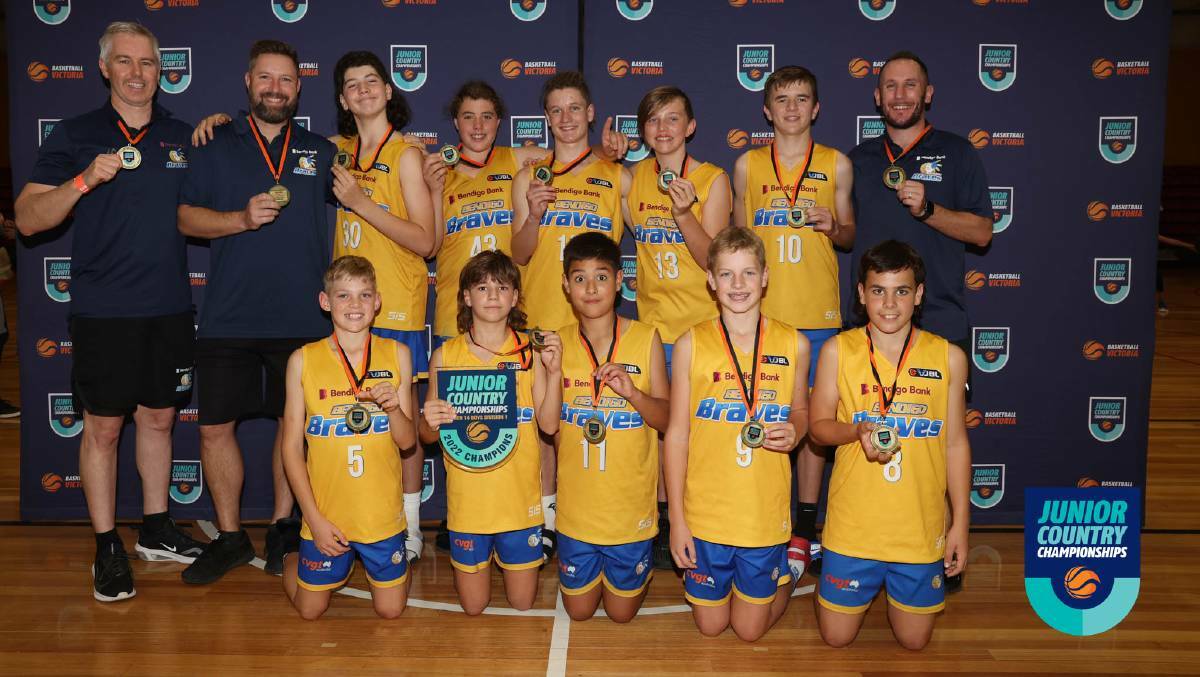 BIG WIN: Braves under-14 boys won their age-group championship after defeating regional rival Ballarat 60-39.