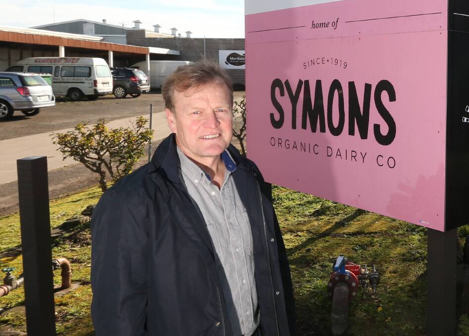 CHEESE FOR THE FUTURE: Symons Organic Dairy founder Bruce Symons opened a dairy processing plant at Mortlake in June this year. Photo by Mark Witte.