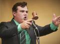 GOING, GONE: Warrnambool agent Josh McDonald won the 2021 ALPA Young Auctioneer Competition.