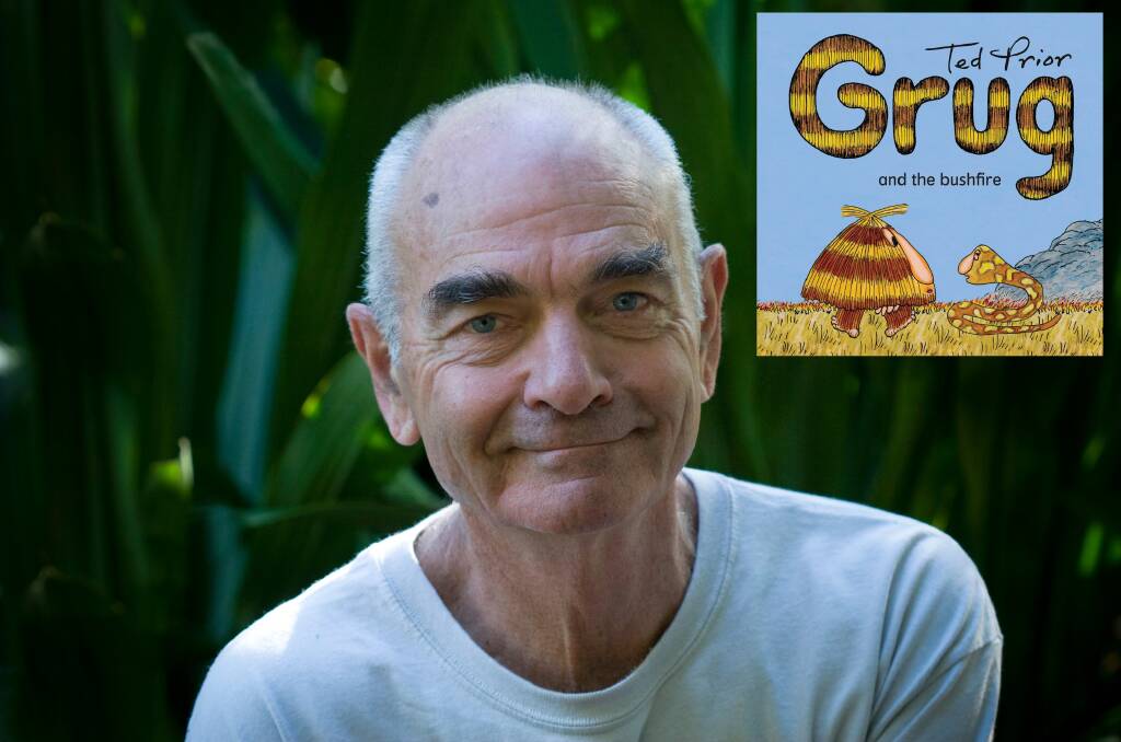 Author/illustrator Ted Prior has created an all new Grug book inspired by his own experiences during the 2019 NSW bushfires.