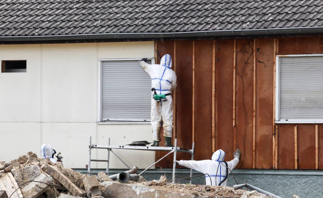 Get a pro: Asbestos was used in thousands of building materials and becomes dangerous when damaged, disturbed or deteriorated. Contact a licenced professional if you need to manage or remove it. Photo: Shutterstock