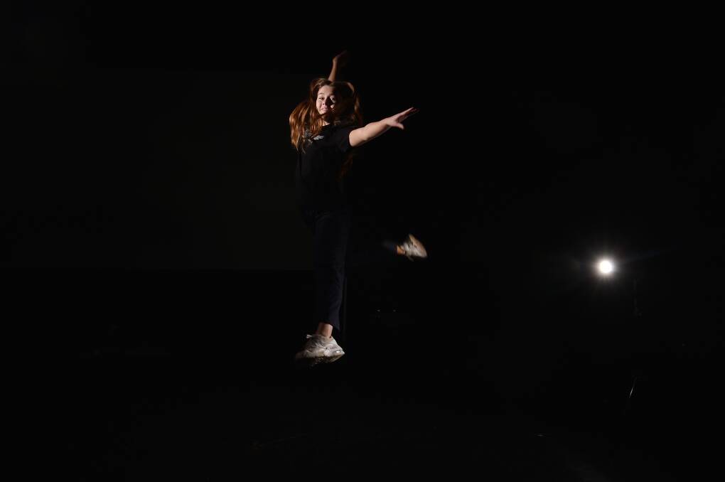 ACA dancer Erin Wild rehearses for the showcase on Thursday night. Picture by Darren Howe