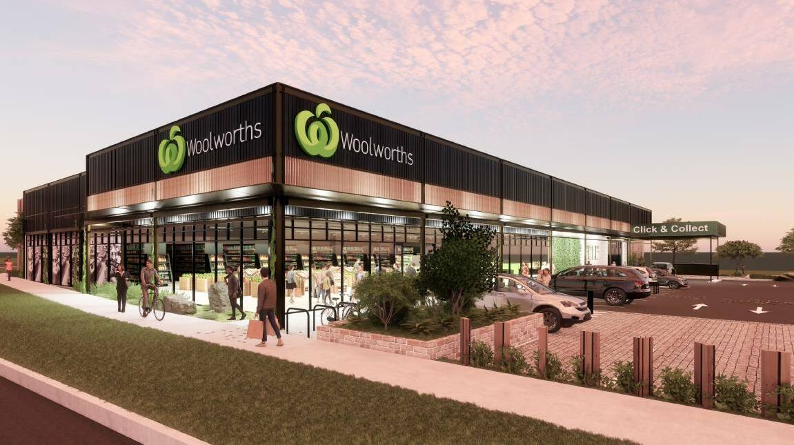 An artist's impression of the new Woolworths in Castlemaine. Picture: SUPPLIED