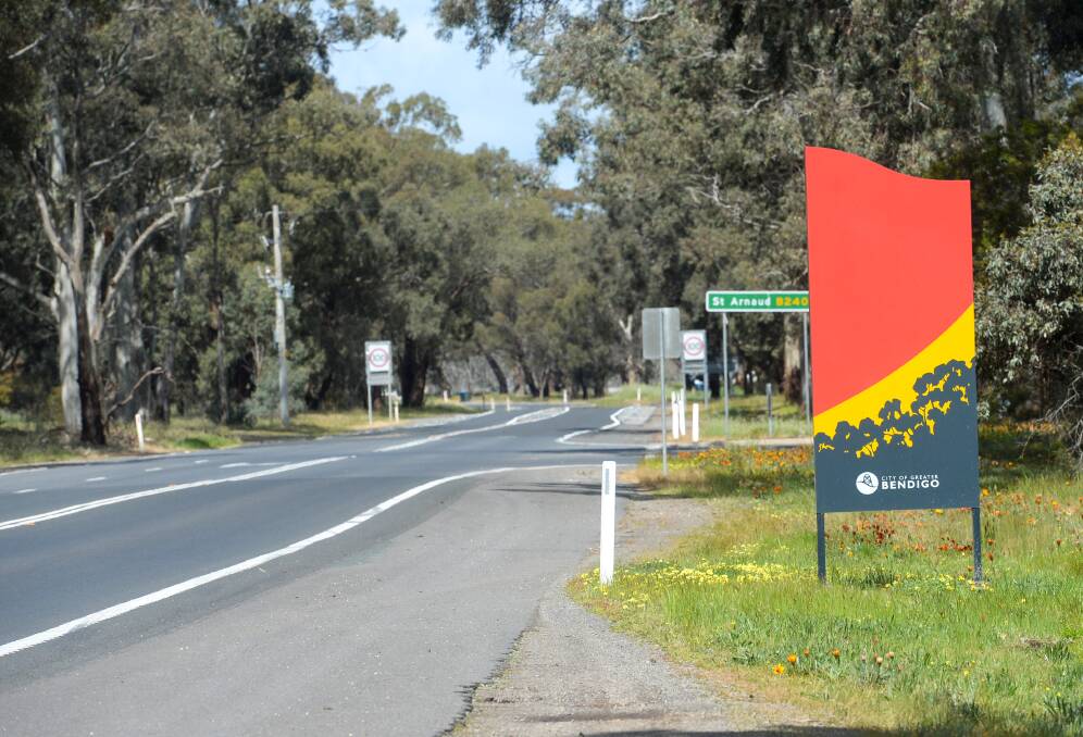 The Calder Alternate Highway in South Marong. South Marong has been identified as a potential area for development by the City of Grater Bendigo. Picture: DARREN HOWE