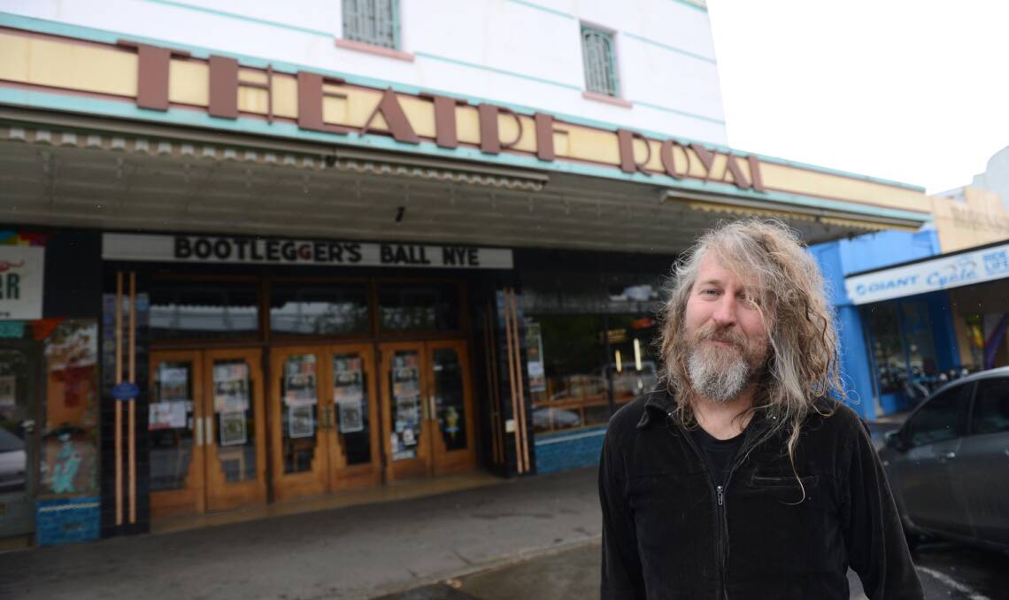 David Thrussell outside the Theatre Royal in Castlemaine.