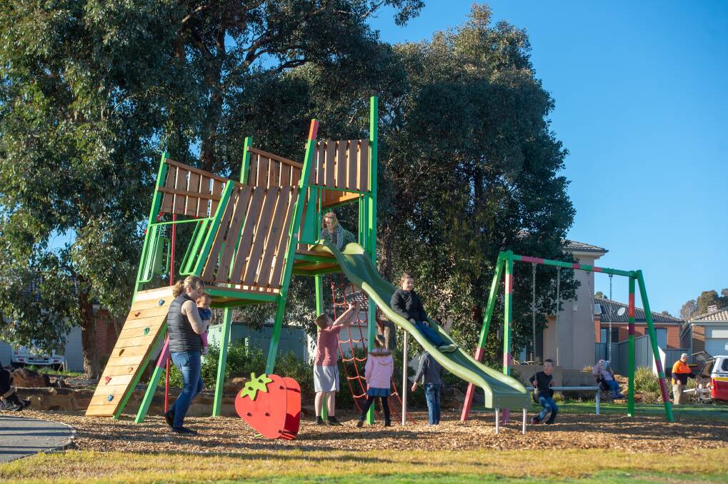 INSTALLED: Jerribong Way in Kangaroo Flat is a new play space that the City of Greater Bendigo constructed last year. Picture: SUPPLIED