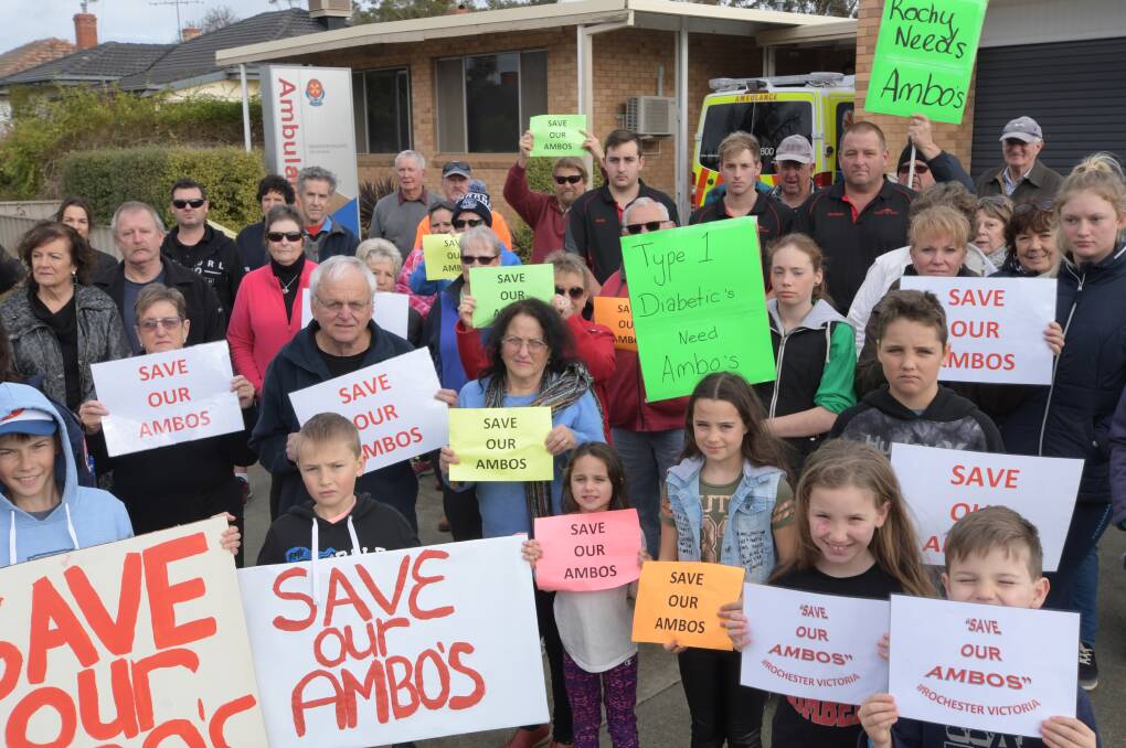 Rochester's community rallied to voice concerns over ambulance services in 2018. Picture: NONI HYETT