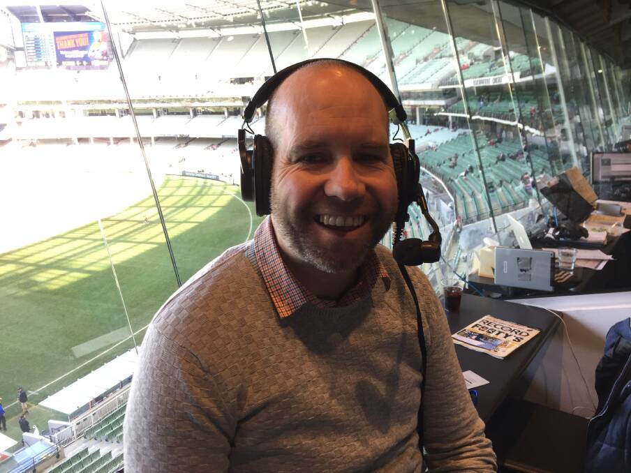 READY TO CALL: Bendigo's Travis Fitzgibbon will call the preliminary final between Collingwood and GWS for NIRS. Picture: SUPPLIED 