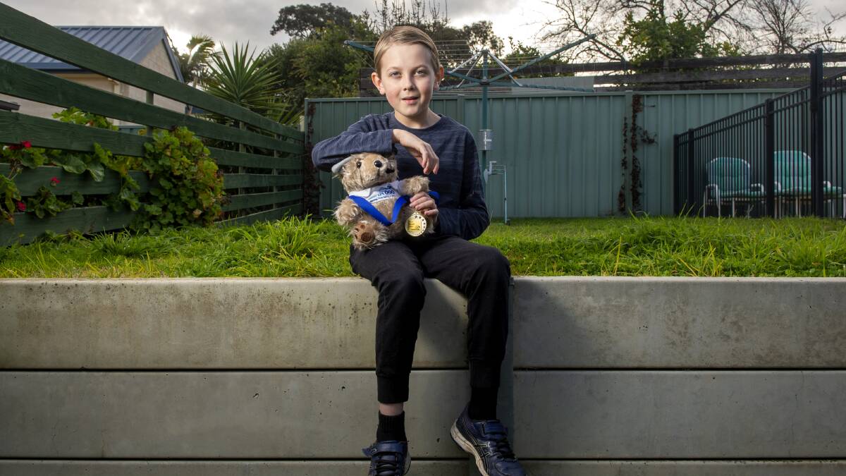 QUICK THINKING: Ten-year-old Jovi called Triple-0 when he saw his neighbour collapse. His efforts have been recognised by the Emergency Services Telecommunications Authority. Picture: DARREN HOWE