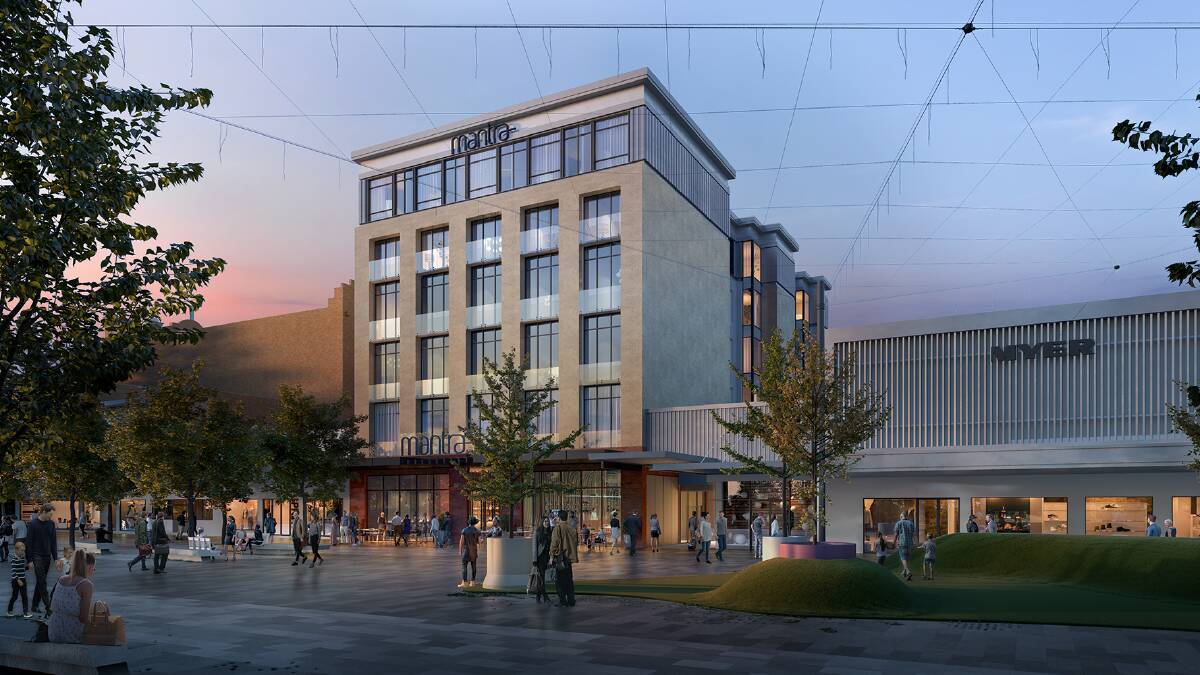 CONSTRUCTION: Developers hope to start work on the Mantra Bendigo hotel in Hargreaves Mall early next year. Picture: SUPPLIED