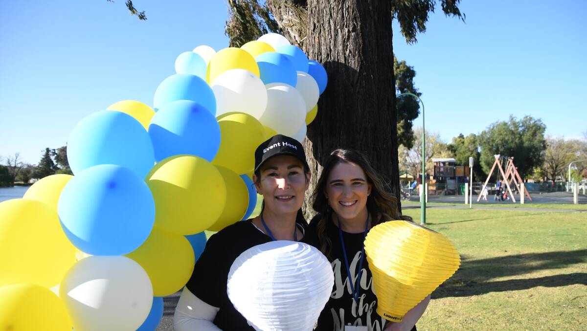 TEAM: Tyler Lowe and Ash Browell meet through organising the first Light the Night Bendigo and have been firm friends ever since. Picture: CHRIS PEDLER