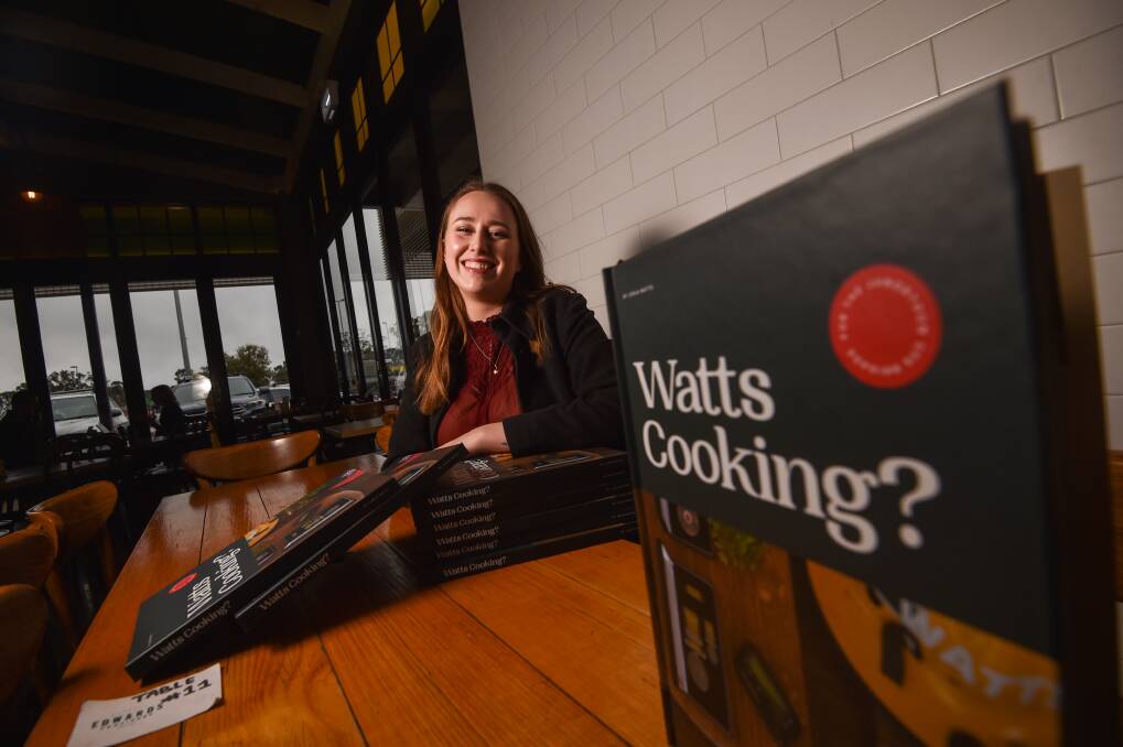 DAD'S RECIPES: Jorja Watts compiled her father's recipe into a cookbook to raise money for Junortoun CFA. Wayne Watts was a first lieutenant with Junortoun until 2015. Picture: DARREN HOWE