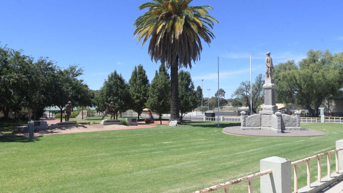 Wedderburns SOldiers' Memorial Park is part of the new street scape.