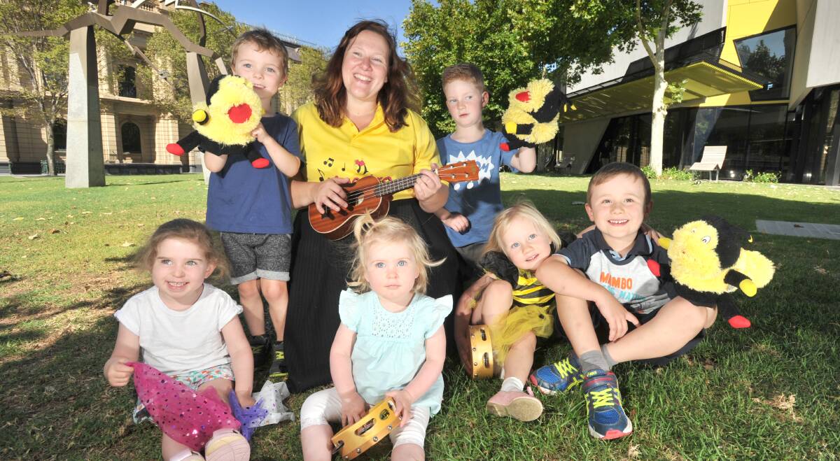 FULL OF TALENT: Kitty Skeen will teach young children the basics of music at her classes with Mini Maestros. Picture: NONI HYETT