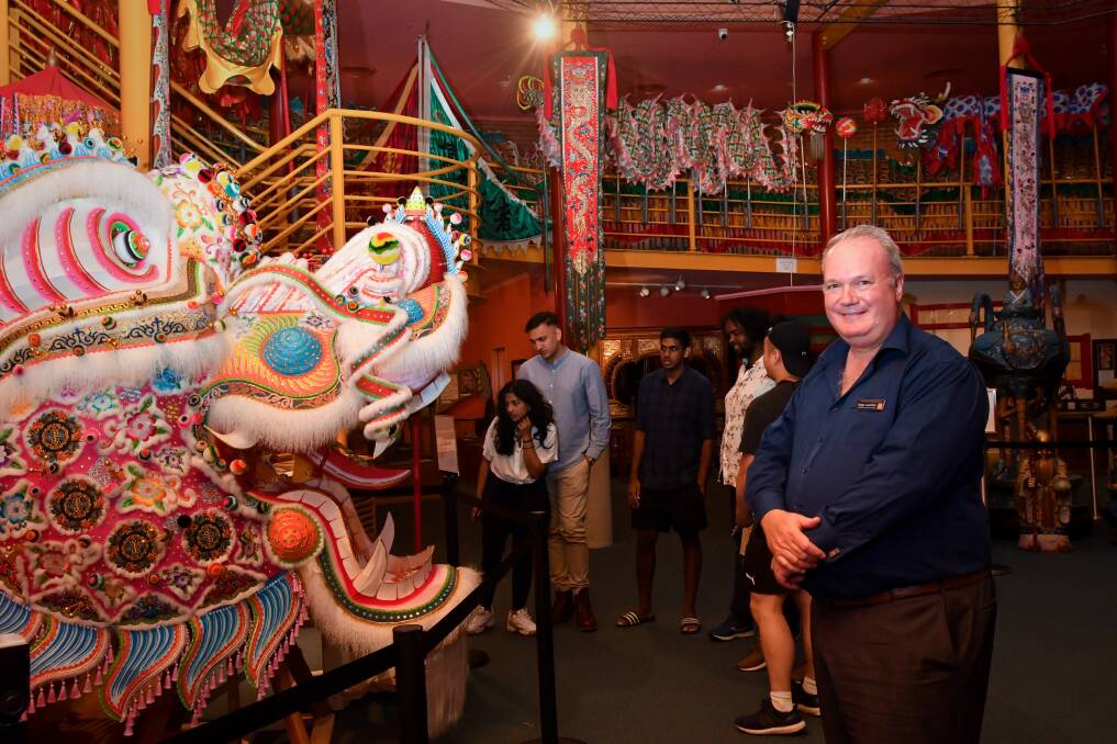 NUMBERS: Golden Dragon Museum CEO Hugo Leschen has been impressed with the high visitation to the tourist attraction in the days since Christmas. Picture: NONI HYETT