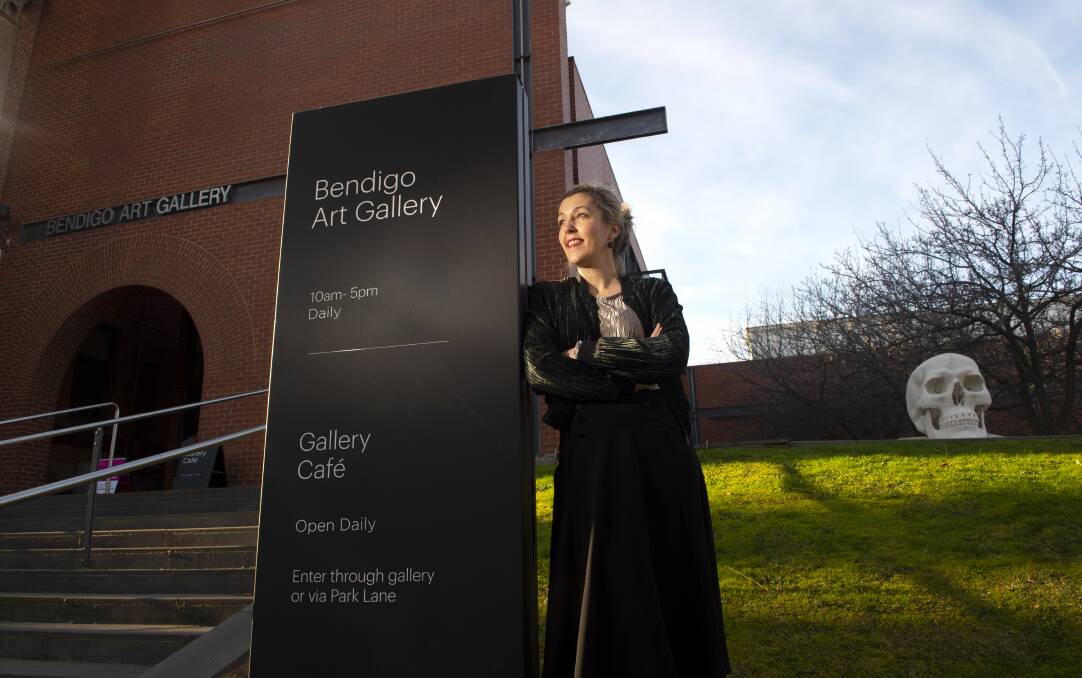 PLANS: Bendigo Art Gallery director Jessica Bridgfoot hopes to see a new building constructed in the gallery grounds. Picture: DARREN HOWE