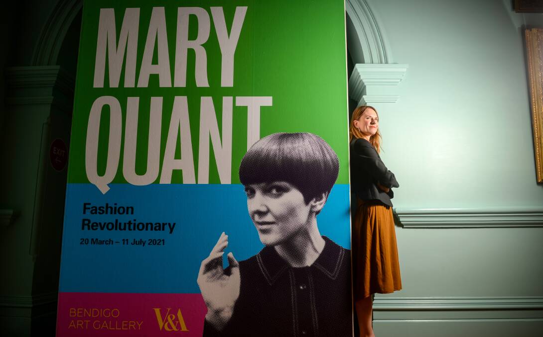 FASHION ICON: Bendigo Art Gallery curator Emma Busowsky Cox said Mary Quant has a very broad appeal. Picture: DARREN HOWE