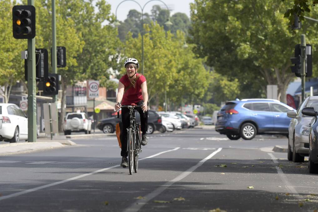 ENCOURAGED: Bike Bendigo president Nicola Dunnicliff-Wells is happy with extra bike lanes but believes more can be done in the long term. Picture: NONI HYETT