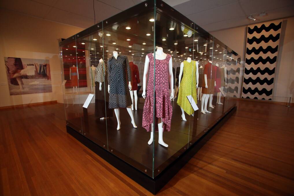Almost 300 Marimekko pieces are featured in the exhibition.
