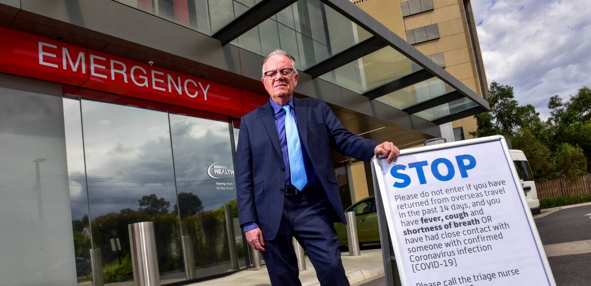 JOINT EFFORT: Bendigo Health CEO Peter Faulkner says strong pre-existing relationships between health services in the Loddon Mallee has helped provide a good response to the coronavirus pandemic. Picture: BRENDAN McCARTHY 