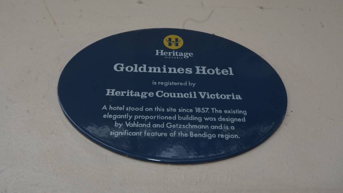 The heritage-listed hotel has always been popular in Bendigo.