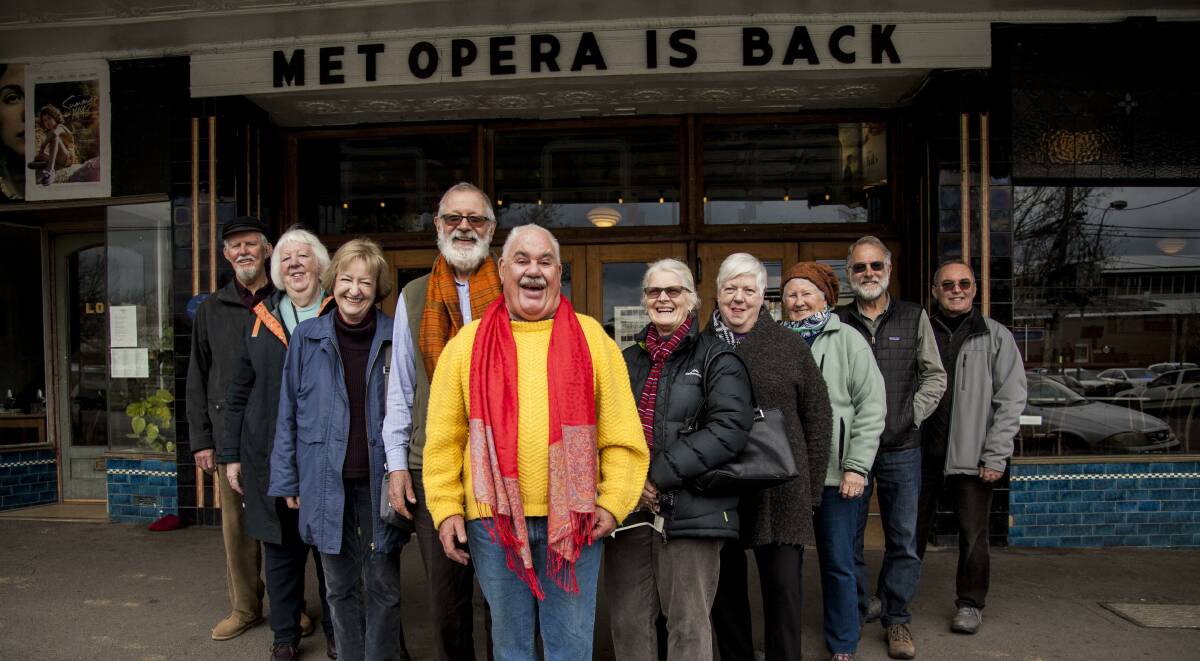 Ten of Castlemaine's opera lovers who helped campaign for Met Opera screenings at the Theatre Royal. Picture: Campbell Hynam-Smith