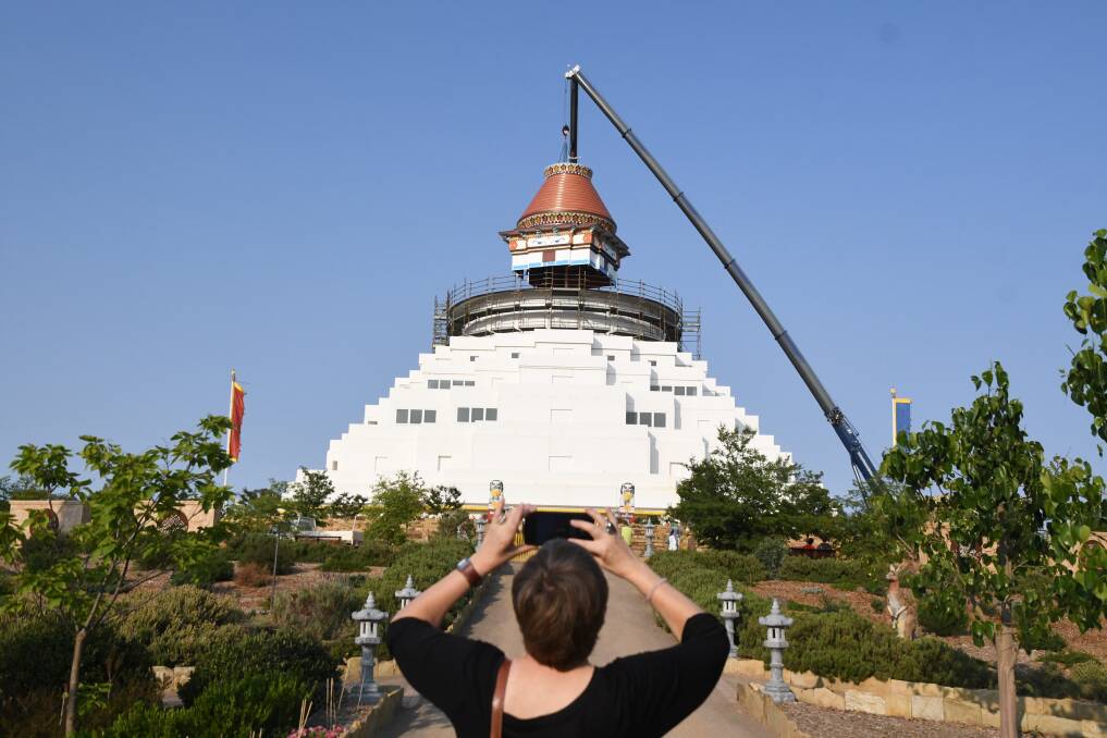 Great height added to Bendigo's Stupa | Video