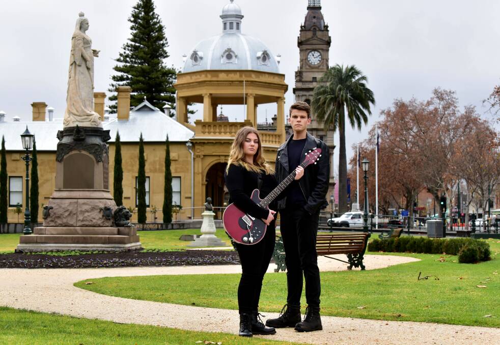 LEADS: We Will Rock You stars Taylah Chisholm and Liam Brown are excited to return to the stage after more than a year of shows being postponed. Photo: Brendan McCarthy