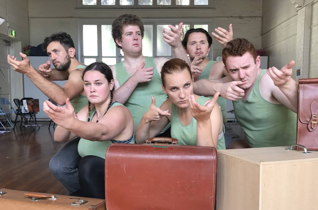 DEBUT: Cast of Wordsmith Theatre's premiere production Peaked Caps and Khaki. It will premiere at the Bendigo Bank Theatre on April 21. Picture: SUPPLIED