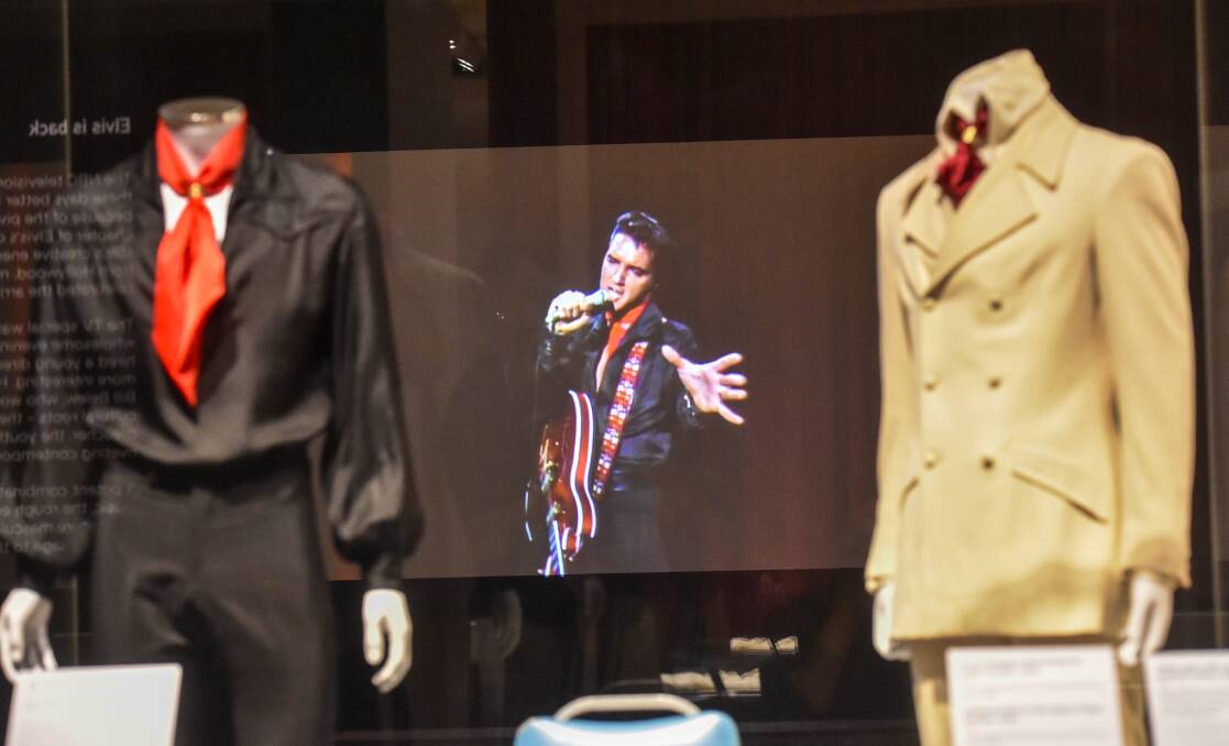 POPULAR AS EVER: The Bendigo Art Gallery's Elvis: Direct From Graceland exhibition has sold out until its closure on July 17. Picture: DARREN HOWE