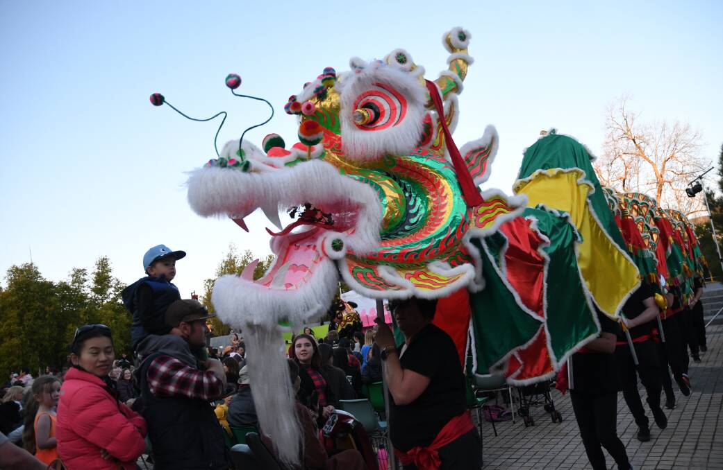 Gwong Loong, the BCA's Bright Dragon, at the 2019 Harvest Moon celebrations. Picture by Chris Pedler