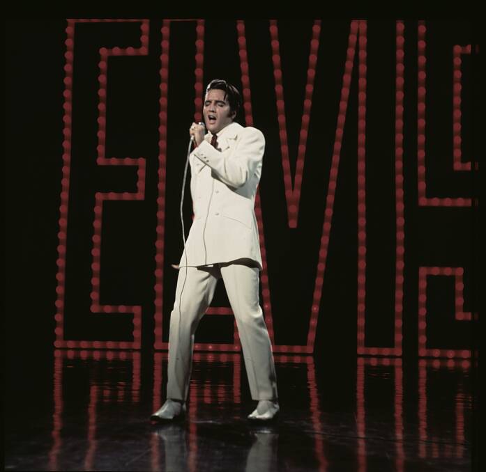 Elvis Presley in the 1968 NBC television special, Singer Presents...Elvis, later known as the Comeback Special. Photograph: Fathom Events/CinEvents Copyright: Elvis Presley Estate
