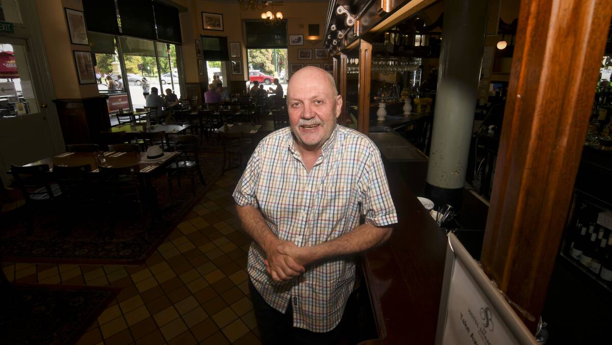 MOVING ON: Ray Sharawara (pictured in 2019) and his business partner Mark Marantelli have sold the business lease for the Hotel Shamrock after taking it over in 2019. Picture: NONI HYETT