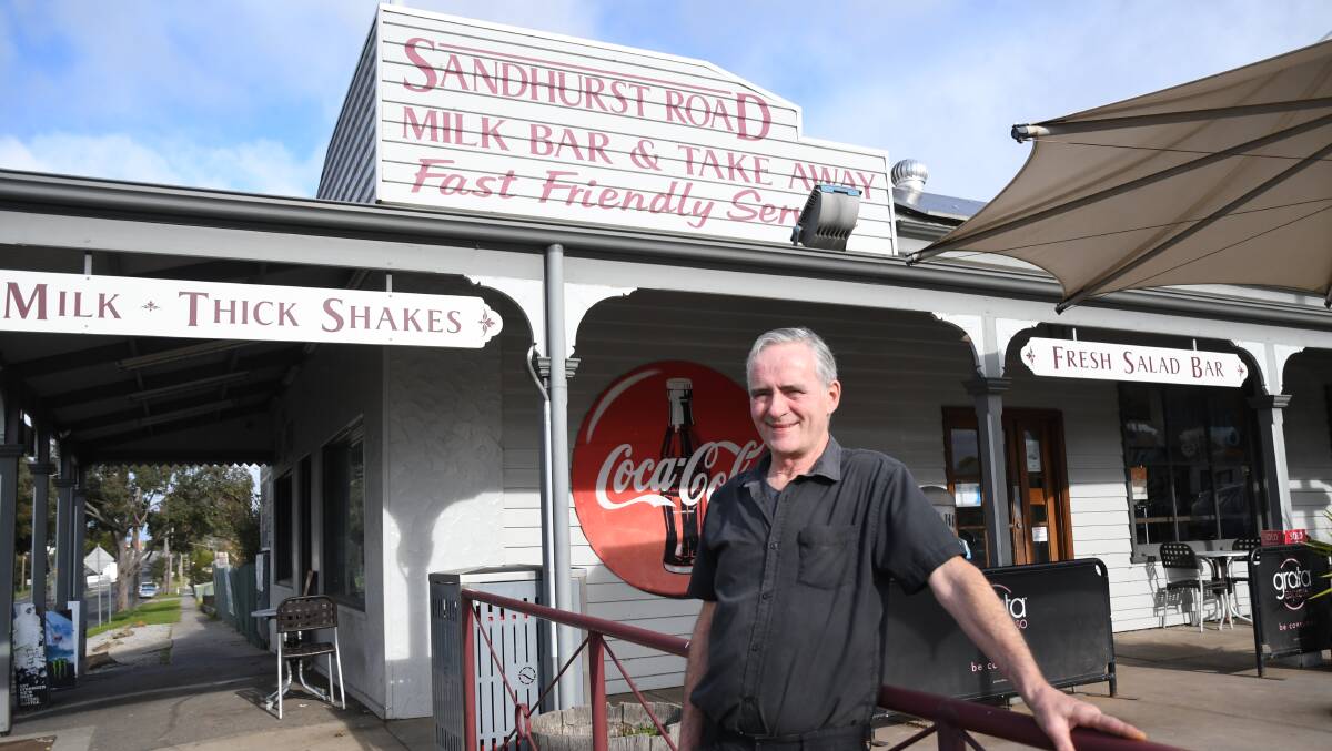 ON THE MARKET: Andrew McDonald has operated the Sandhurst Road Milk Bar for 15 years. The business is now for sale. Picture: CHRIS PEDLER