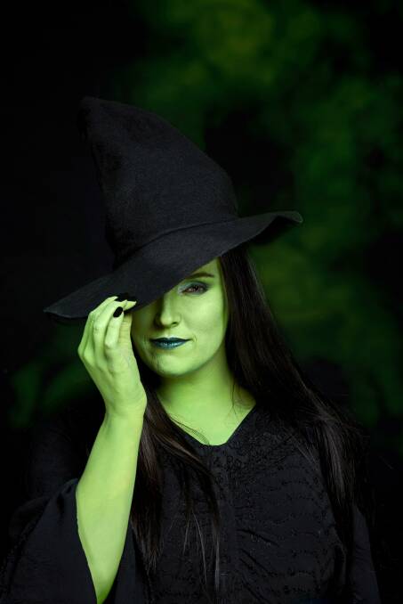Melissa Harrington as Elphaba ahead of Bendigo Theatre Company's production of Wicked. Picture: Supplied