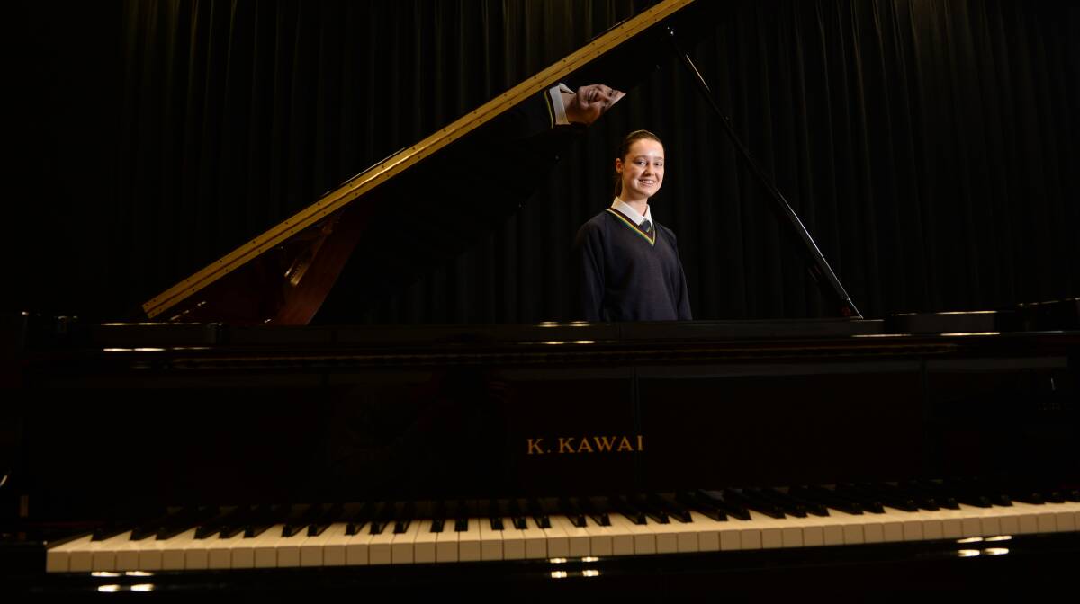 PERFORMER: Catherine McAuley College music student Erin Howell will perform at the United Nations Association of Australia in Sydney. Picture: DARREN HOWE