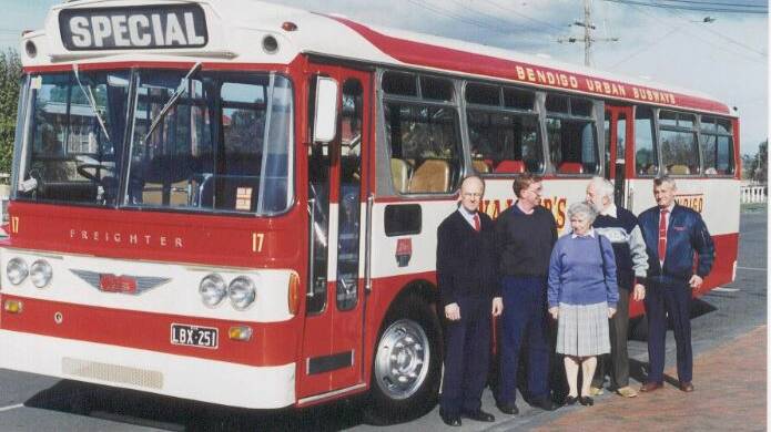 Peter Ball celebrates 50 years on Bendigo's buses