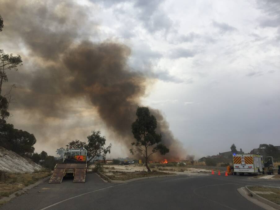 CONCERNING: Police investigated a suspicious grass fire in Bobs Street, White Hills, in December. Picture ELSPETH KERNEBONE