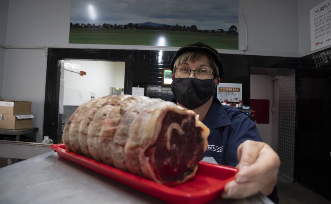The Fat Butcher owner Debbie Hancock said their biggest challenge is ensuring they can get their animals to and from the abattoir. Picture: NONI HYETT